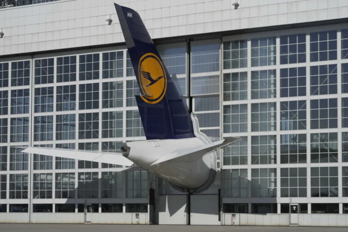 A Lufthansa aircraft