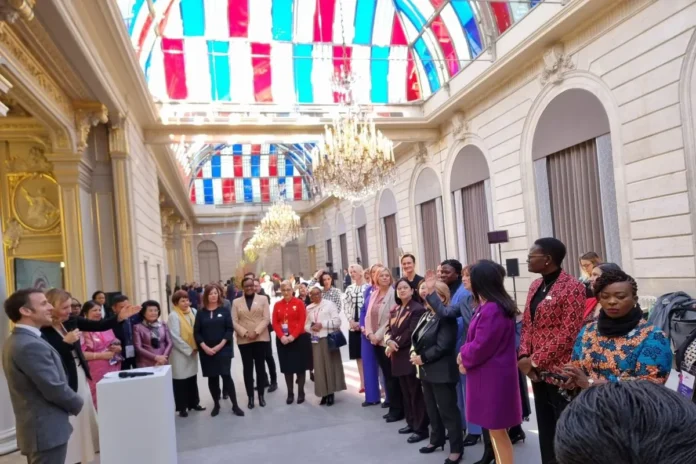 Puan Maharani and President Macron