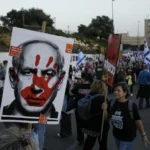 People of Israel protest against Israeli Prime Minister Benjamin Netanyahu