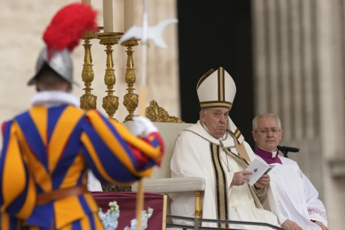 Pope Francis leads Easter Mass