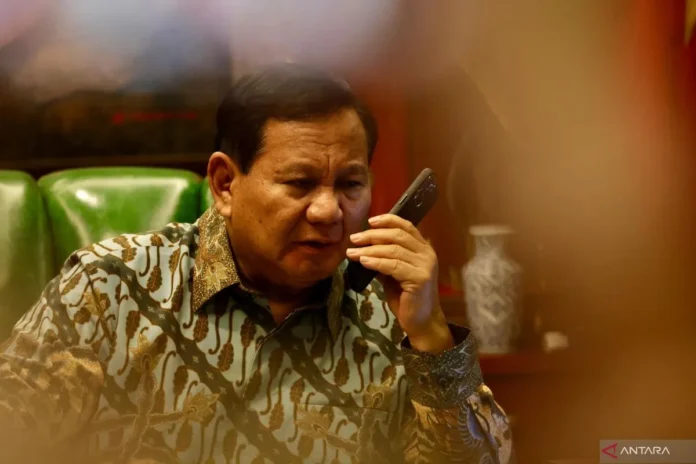 President-elect Prabowo Subianto received congratulations from Turkish President